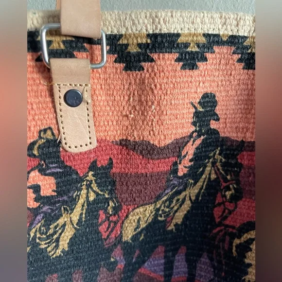 Womens canvas western purse - Picture 3 of 6